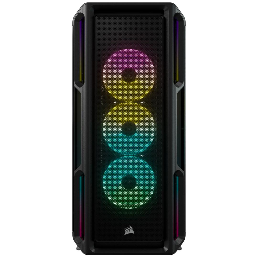 PC kabinet Corsair iCUE 5000T RGB Midi Tower - sort billede
