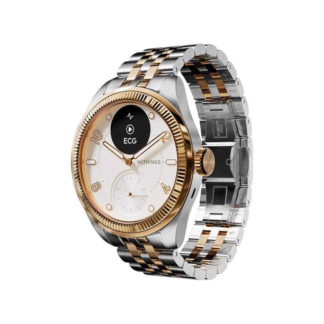 Smartwatch Withings ScanWatch Nova 39 mm - guld/sølv billede