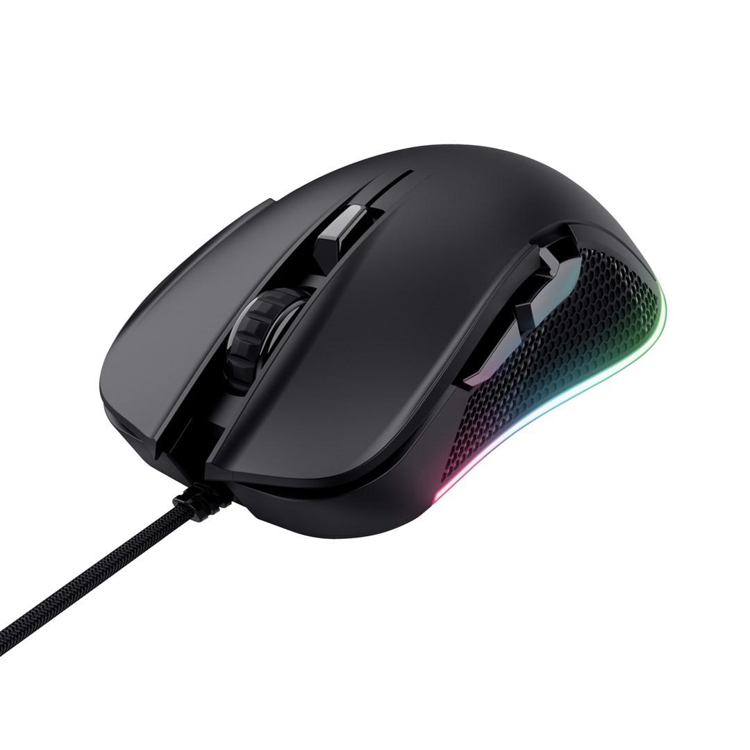 Gaming mus Trust GXT 922 Ybar, højrehånd, USB Type-A, 7.200 DPI billede