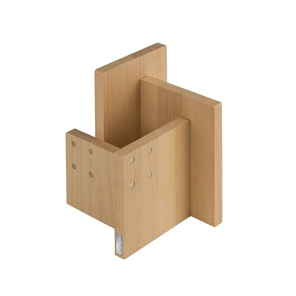 Knivblok magnetisk med beholder - artelegno billede