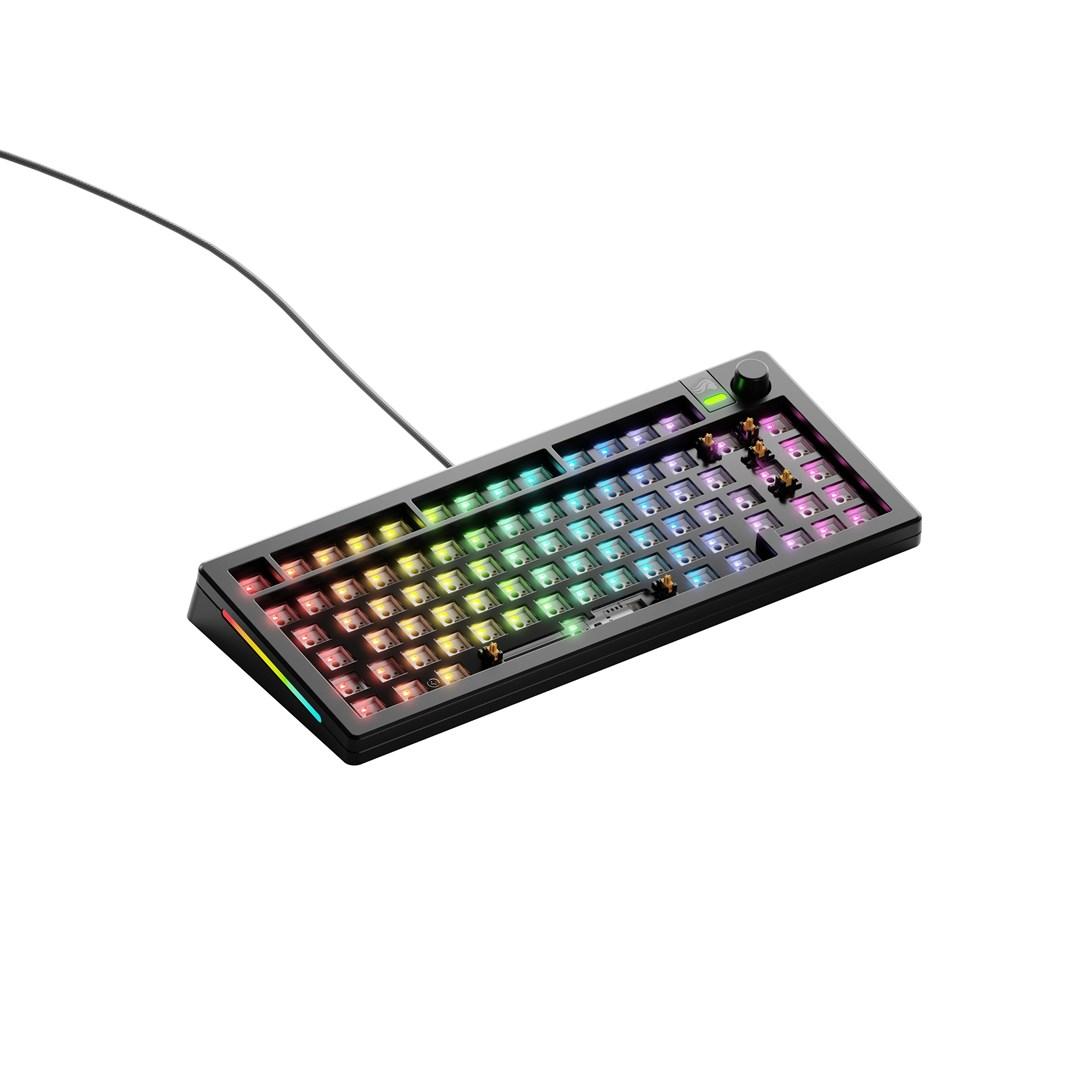 Gaming tastatur GLORIOUS GMMK 3 75% Barebones, kablet, sort (ISO) billede
