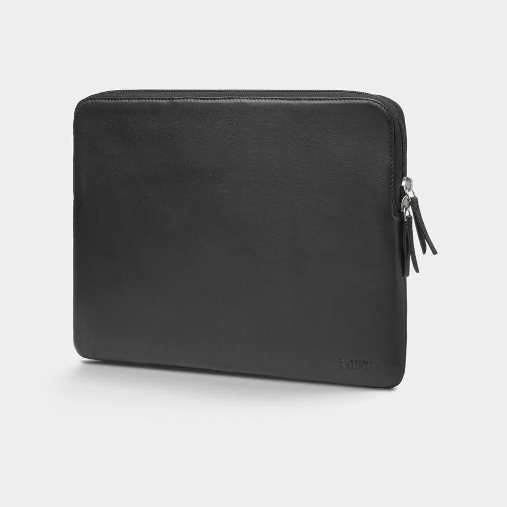 Laptopsleeve til 16" MacBook Pro - læder - sort