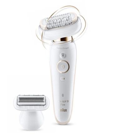 Epilator Braun Silk-épil 9 Flex SES9002 Wet & Dry - hvid/guld billede