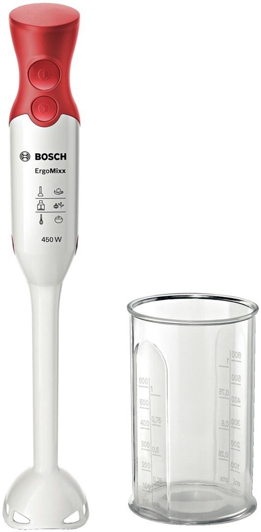 Stavblender Bosch ErgoMixx MSM64010 - 450 W, rød/hvid billede