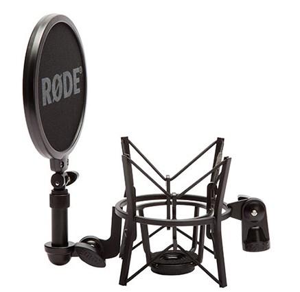 Mikrofonophæng med popfilter - RODE SM6 (sort) billede