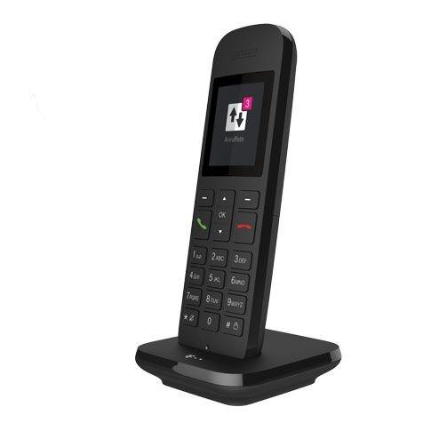 Trådløs fastnettelefon Telekom Speedphone 12 – sort IP-telefon med TFT-skærm billede