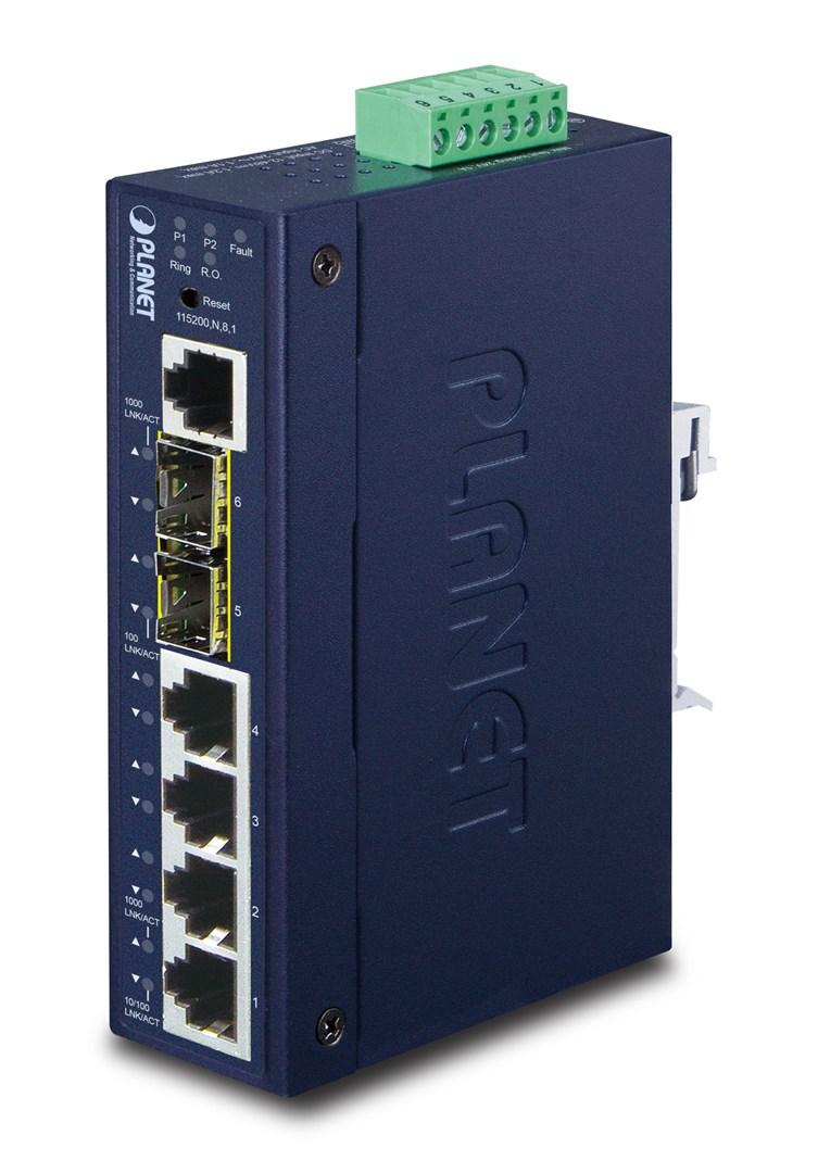 Netværksswitch Gigabit L2+ – Planet IGS-5225-4T2S, Managed, blå billede