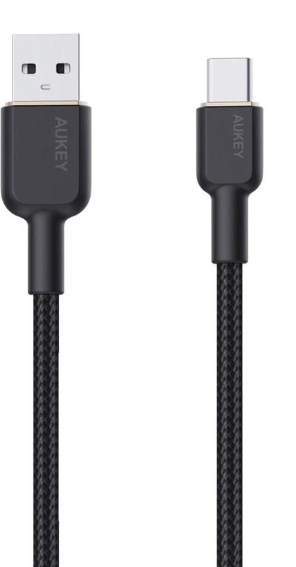 USB-C kabel 1 m - AUKEY CB-NAC1, USB-A til USB-C, sort billede