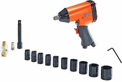 Slagnøgle 1/2" med topnøglesæt - Black & Decker (10 dele)