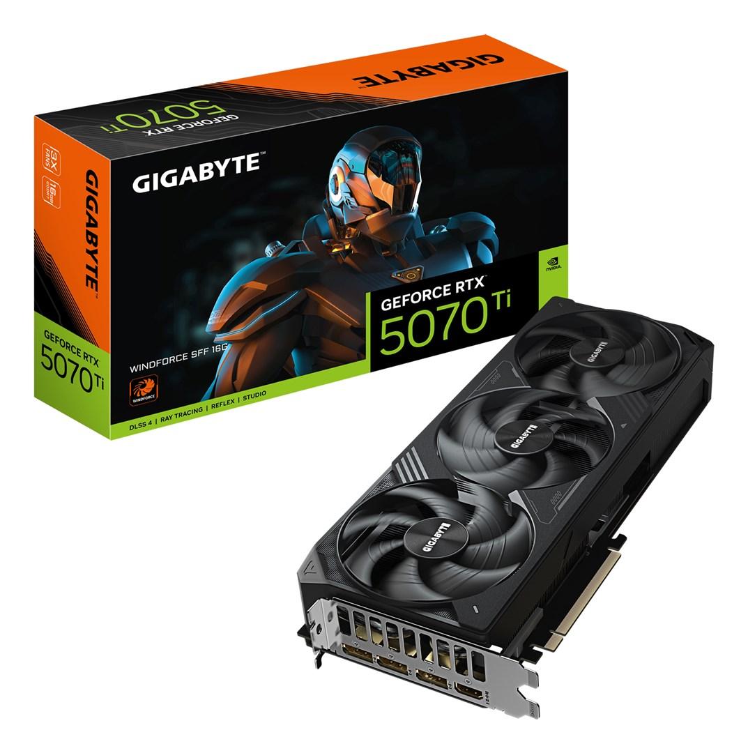 Grafikkort Gigabyte GeForce RTX 5070 Ti Windforce 16G - 16 GB GDDR7, PCIe 5.0 billede