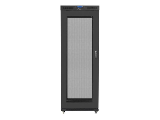 Serverrack gulvskab 37U - Lanberg, sort, perforerede døre