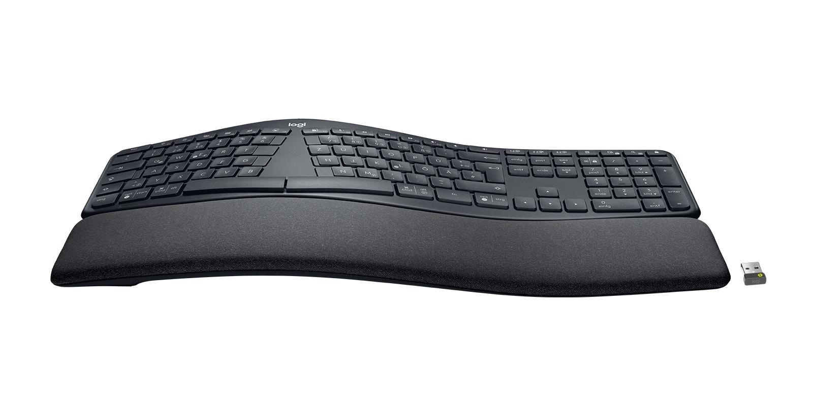 Ergonomisk tastatur Logitech ERGO K860 – delt, trådløst, grafit billede