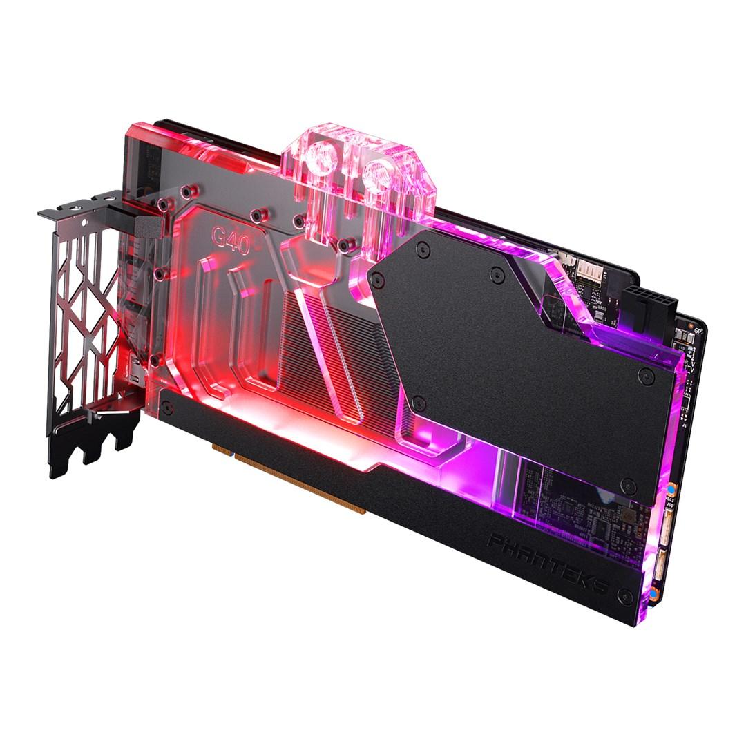Vandblok til grafikkort - Phanteks Glacier G40 med backplate billede