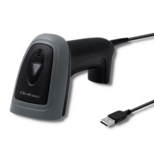 Stregkodescanner med USB - Qoltec 50863, kablet QR & stregkode
