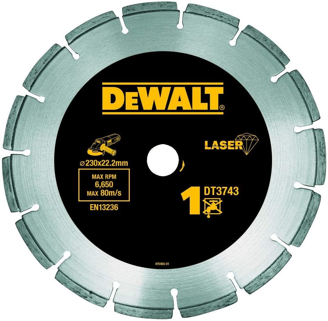 Diamantskæreskive til vinkelsliber - DeWALT DT3743-XJ, 230 × 22,2 mm