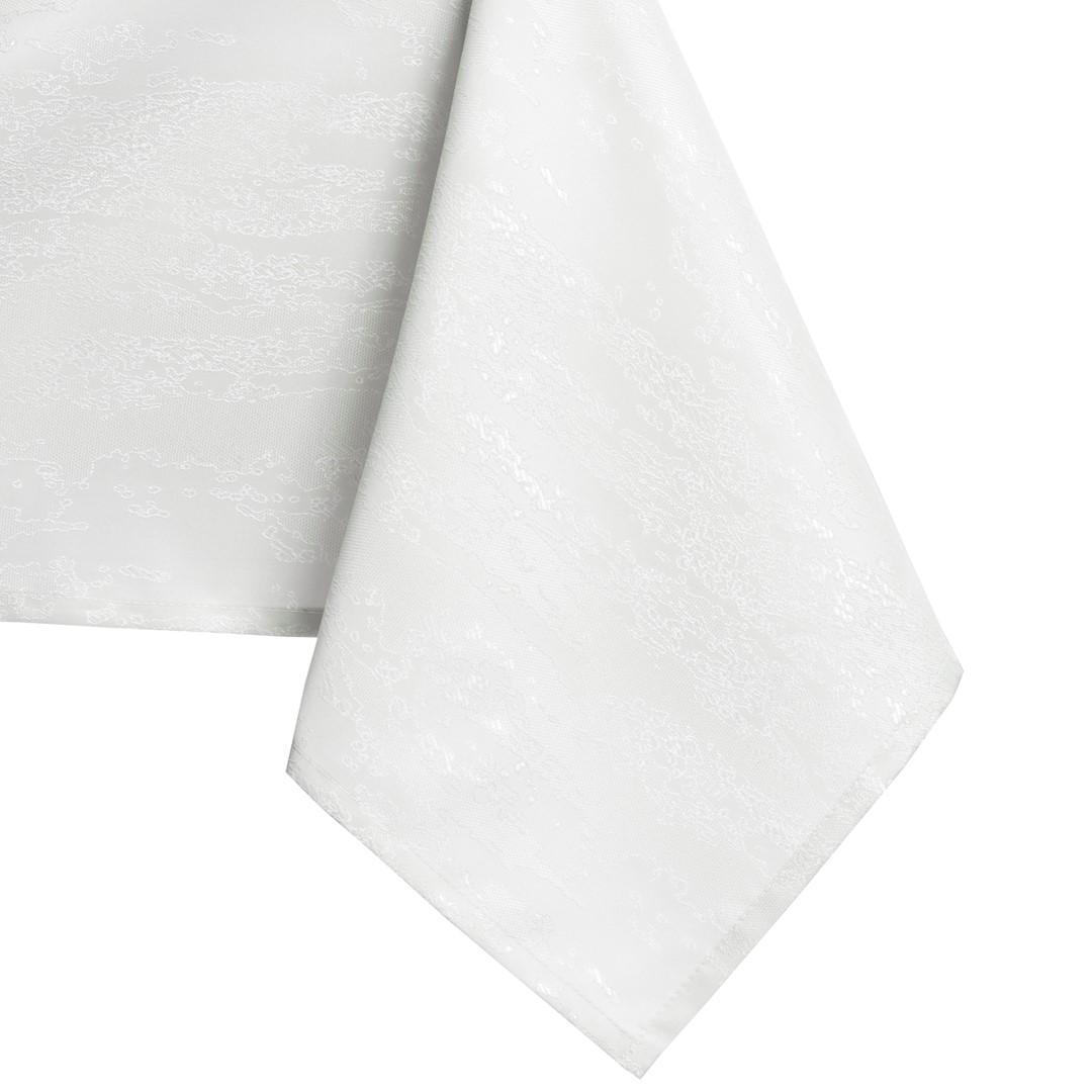 Dug hvid rektangulær 155×450 - AmeliaHome Vesta, præget, smudsafvisende