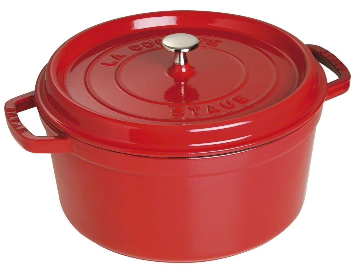 Staub 40509-861-0, 8,35 L, Rød, Støbejern, Emalje, Frankrig, 30 cm
