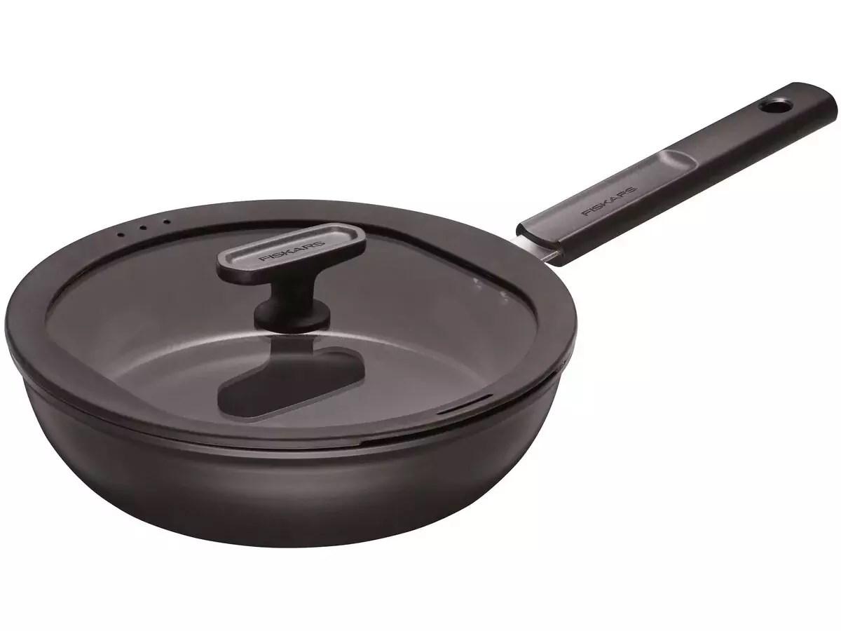 Kokkepande Fiskars 28 cm 3,5 l med låg