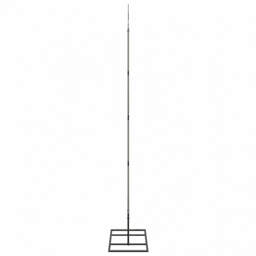 Metal juletræ med stativ Sort 125 cm Stål