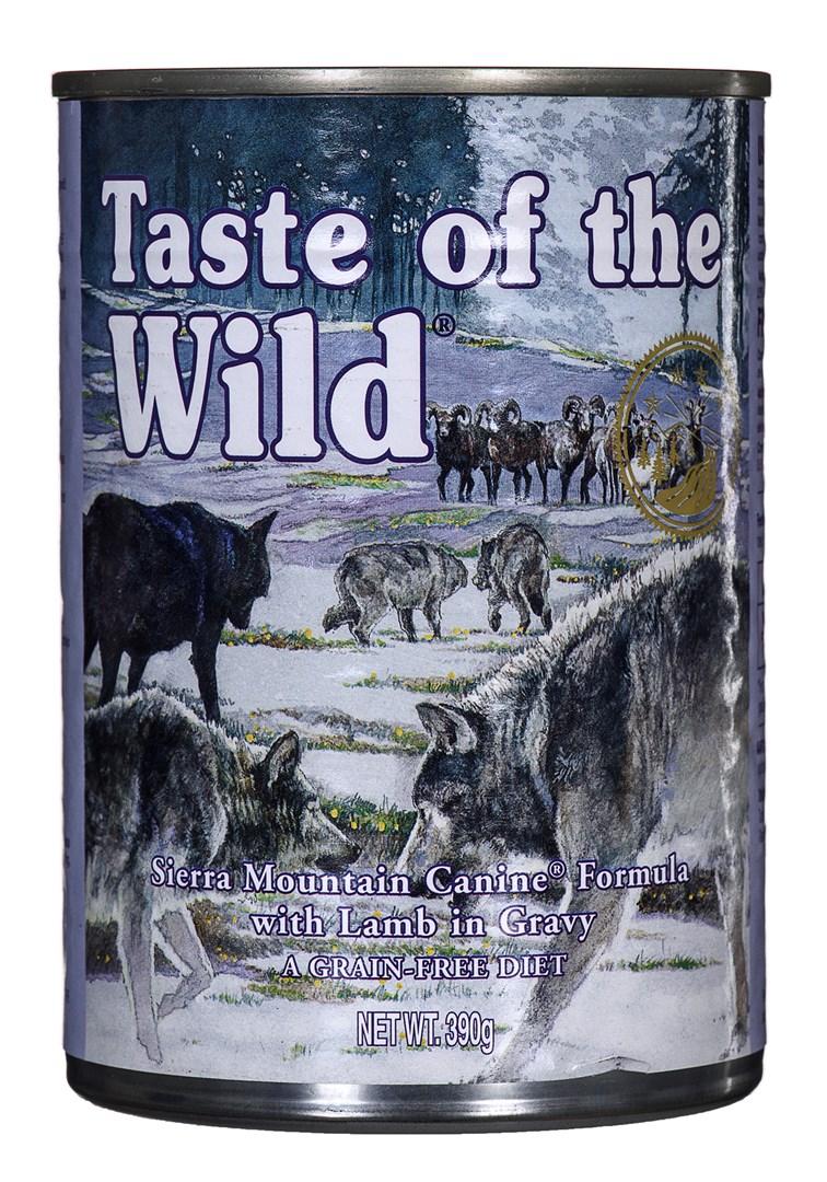 Hundefoder vådfoder Taste of the Wild Sierra Mountain, lam i sovs – 390 g billede