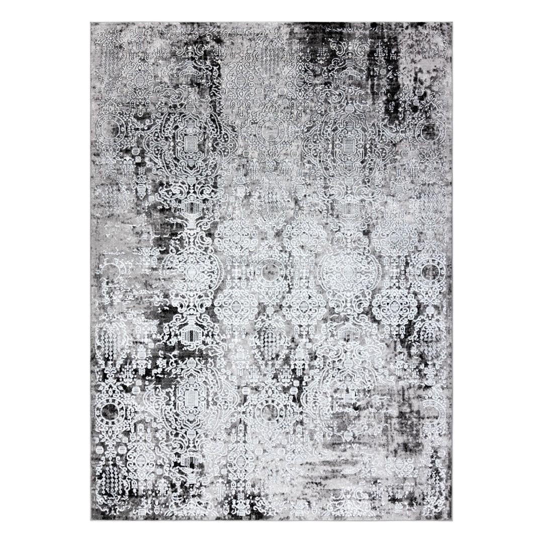 Gulvtæppe Hakano Welli Ornament 6 - creme/grå 160×220 cm