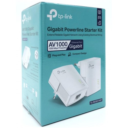 Powerline adapter kit TP-Link TL-PA7017 KIT AV1000 gigabit