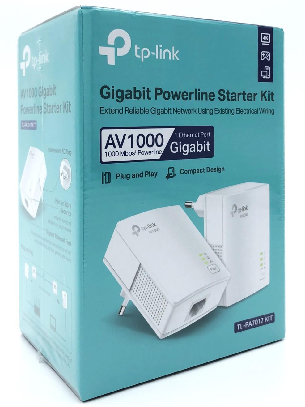 Powerline adapter kit TP-Link TL-PA7017 KIT AV1000 gigabit