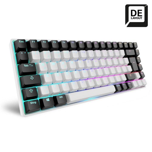 Gaming tastatur Sharkoon SKILLER SGK50 S3, USB, QWERTZ DE, hvid