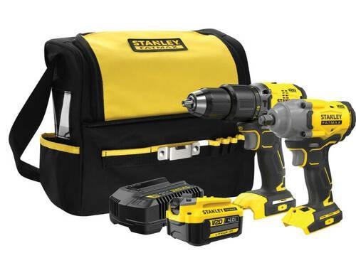 Zestaw elektronarzedzi Stanley STANLEY ZESTAW V20 SFMCK217M1S (SFMCD715 + SFMCF920) 1x4,0Ah TORBA