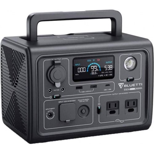 Powerstation Bluetti EB3A 600 W 268 Wh - bærbar