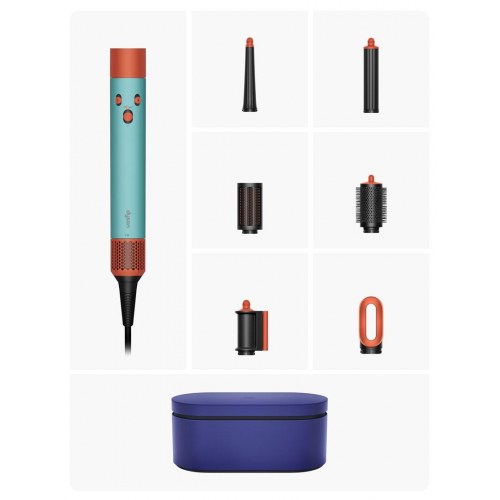 Multistyler Dyson Airwrap – 1.300 W, blå/sort/orange/grøn, ledning 2,675 m