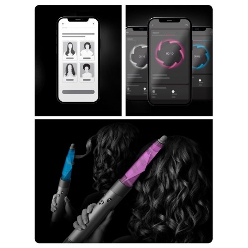 Multistyler Dyson Airwrap – 1.300 W, blå/sort/orange/grøn, ledning 2,675 m