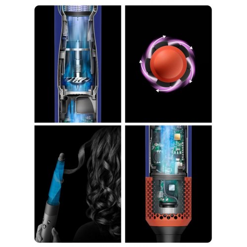 Multistyler Dyson Airwrap – 1.300 W, blå/sort/orange/grøn, ledning 2,675 m