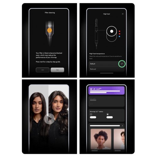 Multistyler Dyson Airwrap – 1.300 W, blå/sort/orange/grøn, ledning 2,675 m