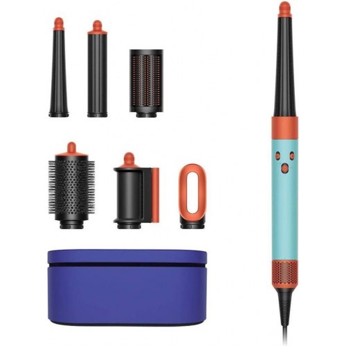 Multistyler Dyson Airwrap – 1.300 W, blå/sort/orange/grøn, ledning 2,675 m