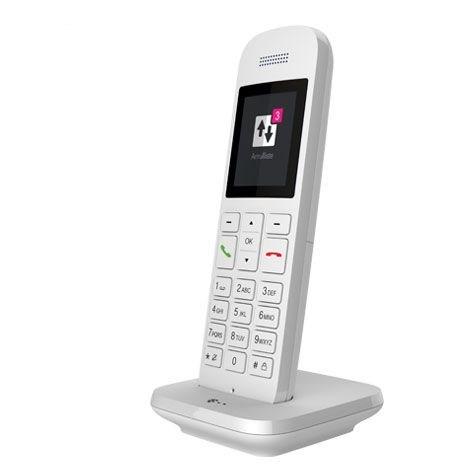 Trådløs IP-fastnettelefon Telekom Speedphone 12 - hvid TFT-skærm billede
