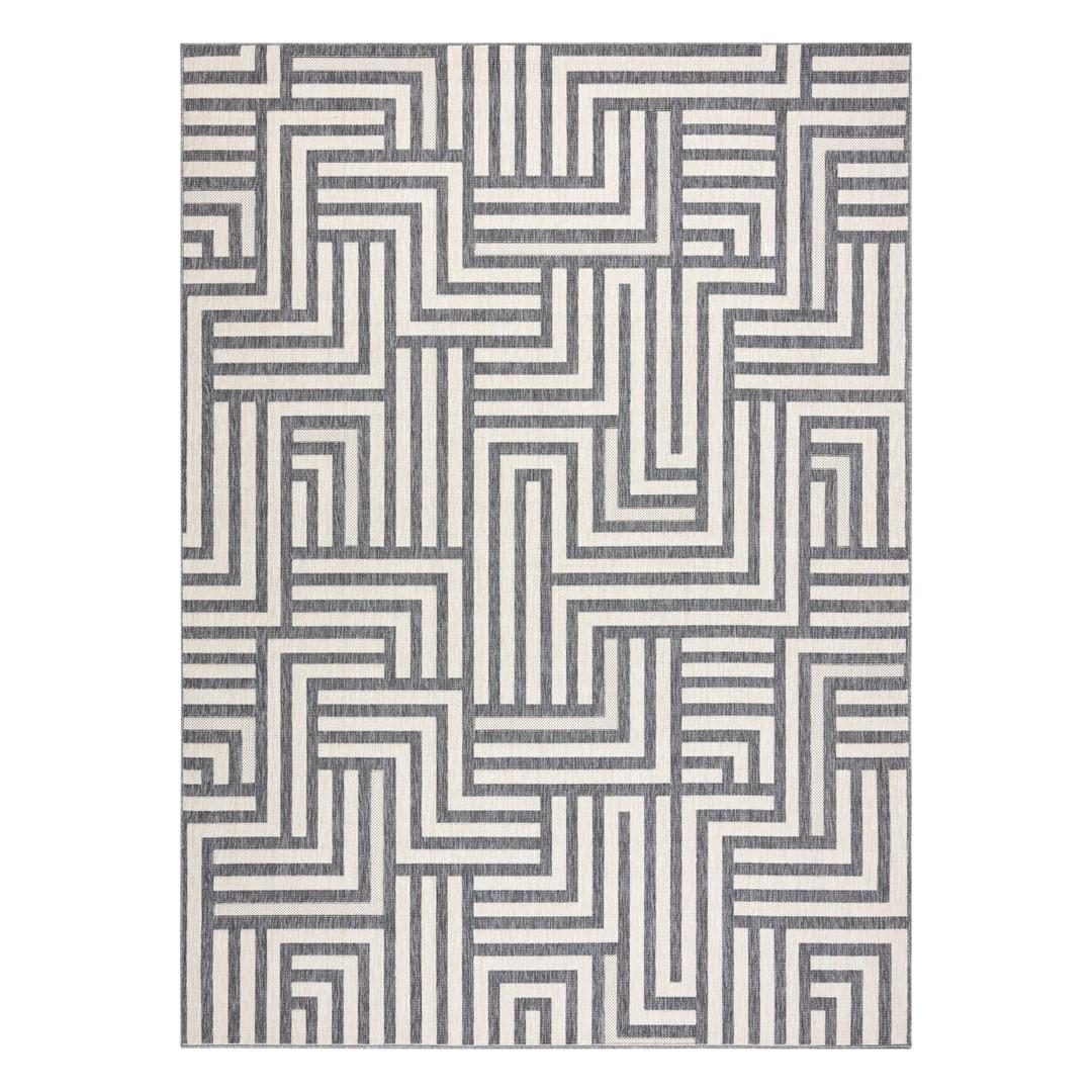 Gulvtæppe 160x230 cm - Hakano Wink Maze, cremefarvet