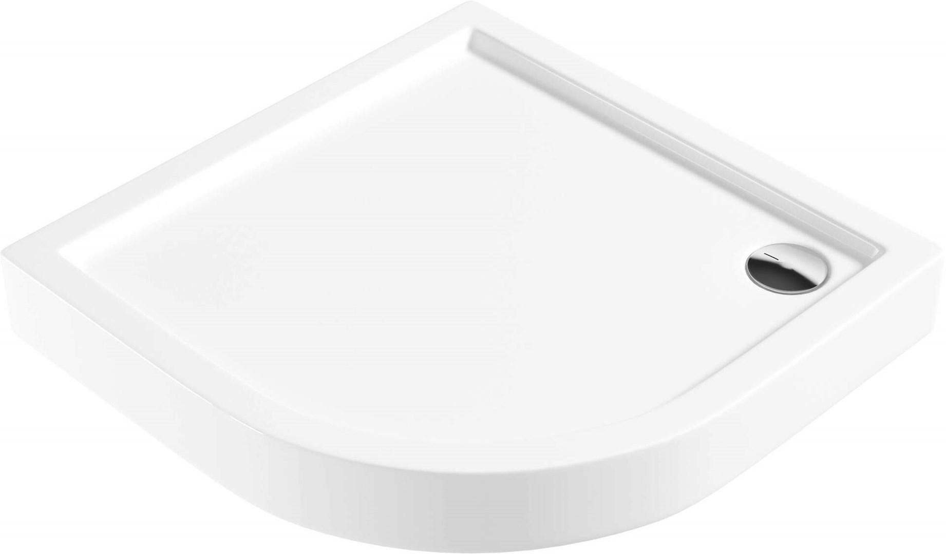 Brusebund halvrund 90 cm – deante akryl