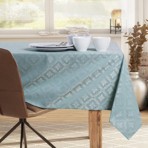 Dug kvadratisk 175x175 cm – DecoKing Maya, mintgrøn, klassisk mønster