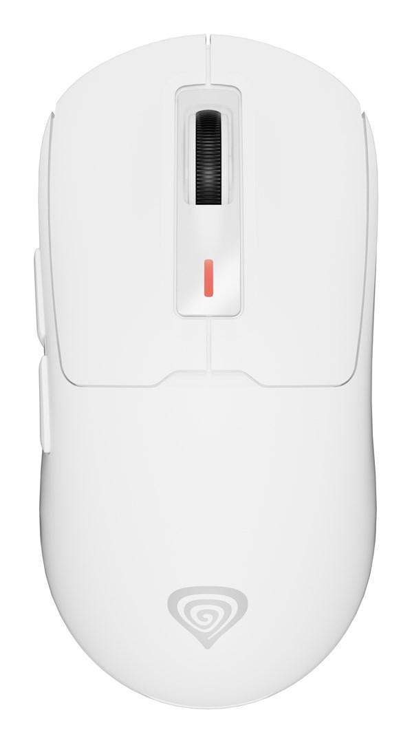 Gaming mus GENESIS - ambidexter, Bluetooth + USB-C, optisk 26.000 DPI (hvid) billede
