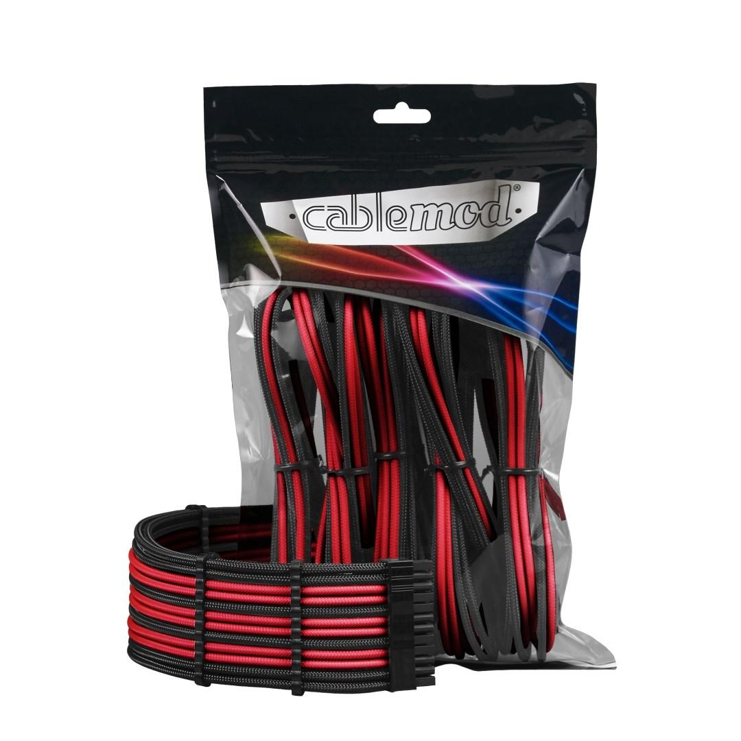 Strømforsyningskabler - CableMod internal power cable, sort/rød (sæt) billede