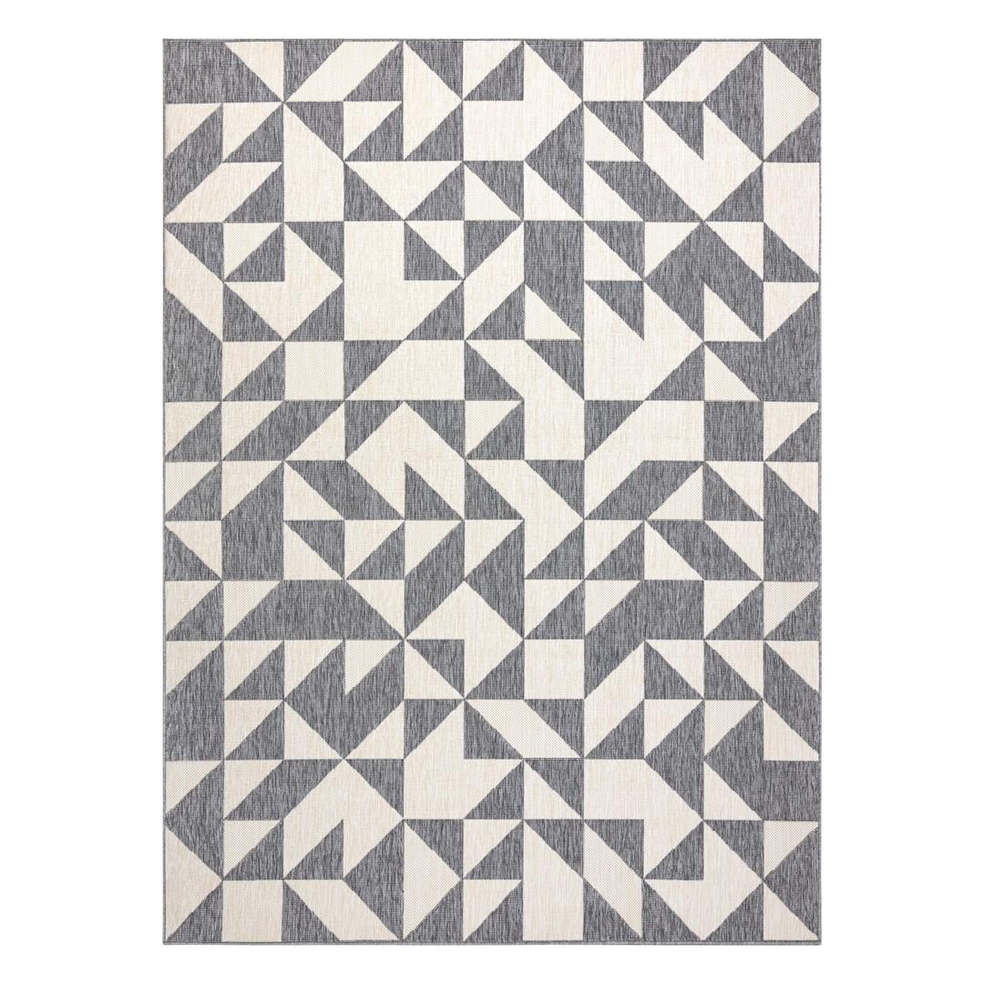Gulvtæppe - Hakano Wink Triangle, grå 80×150 cm