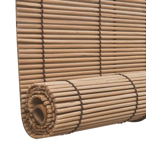 Rullegardiner 2 stk. 100x160 cm bambus brun