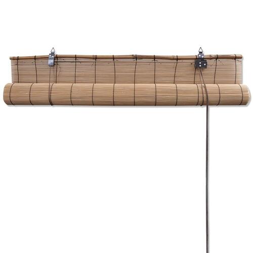Rullegardiner 2 stk. 150x220 cm bambus brun