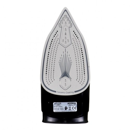 Strygejern Adler AD 5032 – keramisk sål, 2400 W, sort/blå/grå