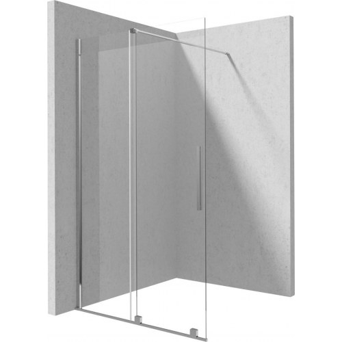 Brusevæg walk-in 100 cm med skydedør - deante