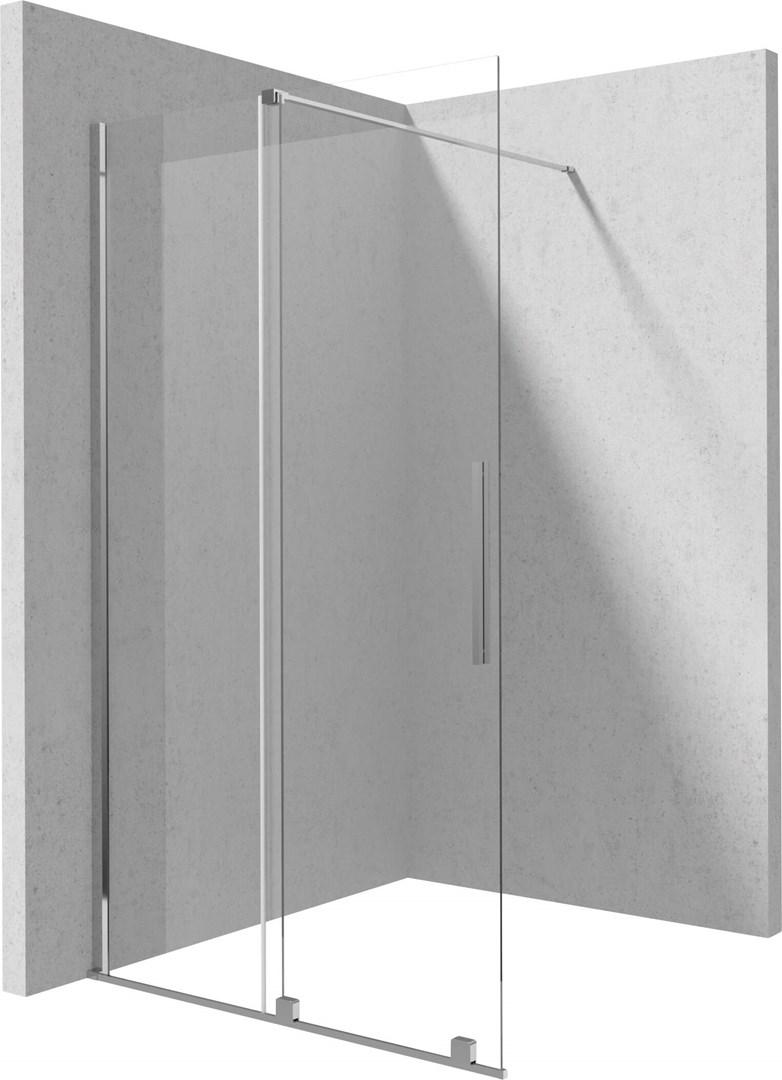 Brusevæg walk-in 100 cm med skydedør - deante