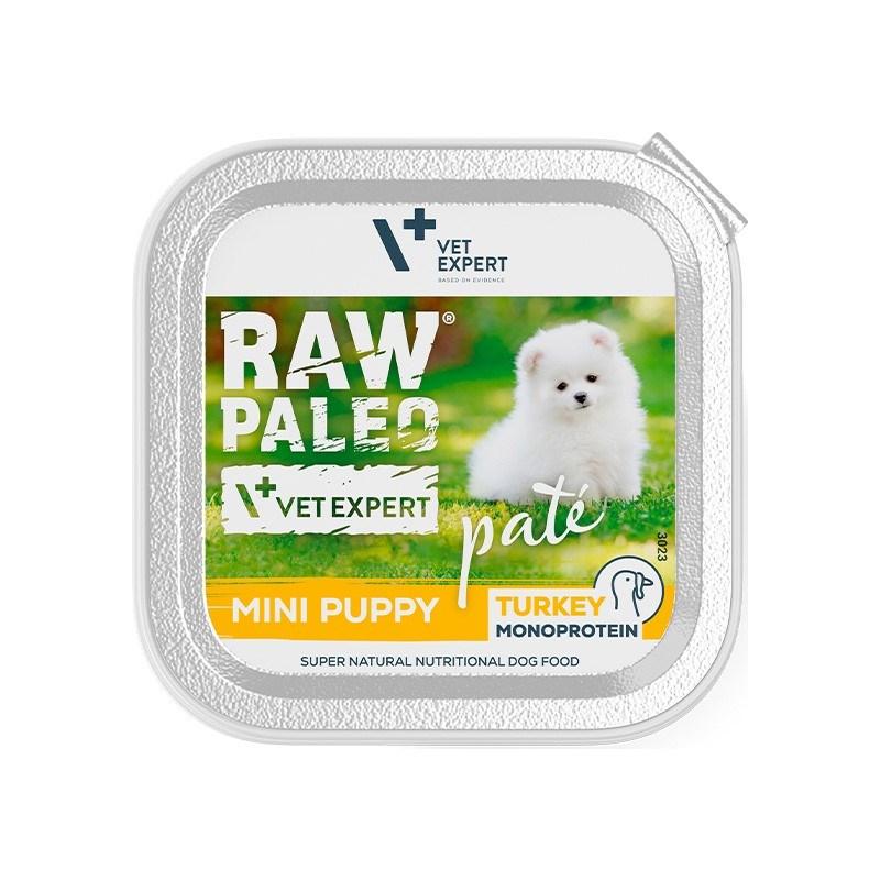 Hundefoder vådfoder VetExpert RAW Paleo Pate Mini Puppy – kalkun 150 g