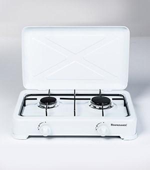 Gas kogeplade bordmodel Ravanson K-02T – 2 zoner, hvid