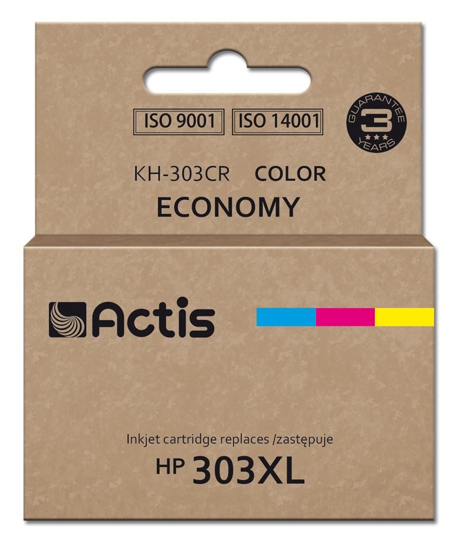 Blækpatron Actis KH-303CR – erstatter HP 303XL (cyan/magenta/gul, 18 ml, høj kapacitet)